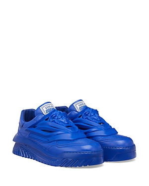 Versace Men's Odissea Low Top Sneakers In Blue