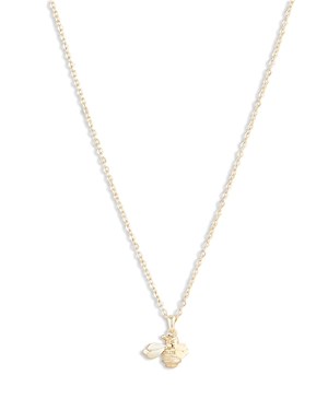 Ted Baker Bumble Bee Pendant Necklace, 18 In Gold