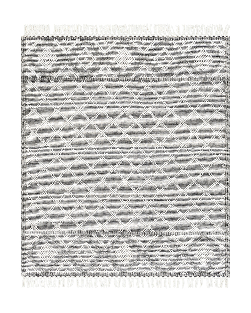 Surya Fleur Fle-2300 Area Rug, 8' X 10' In Gray White