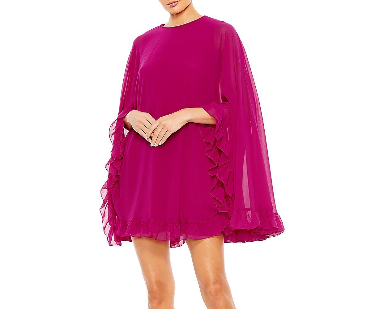 Mac Duggal Ruffle Trim Dress