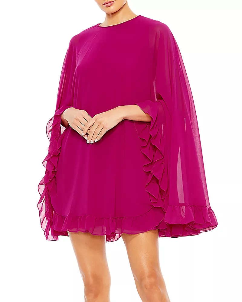 Mac Duggal Ruffle Trim Dress