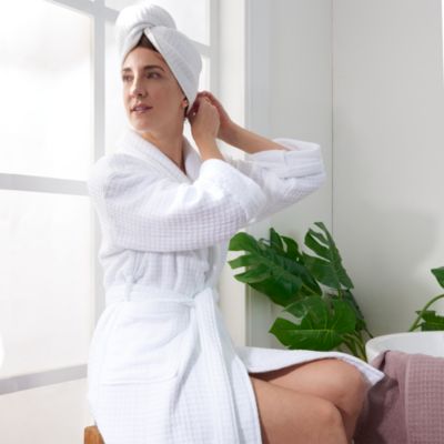 Waffle Twist Hair Towel