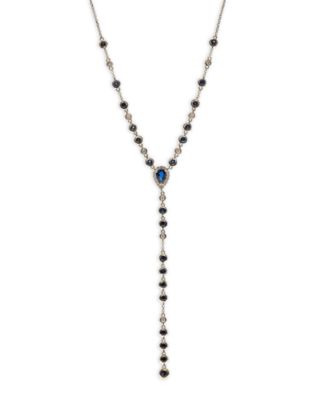 sapphire lariat necklace