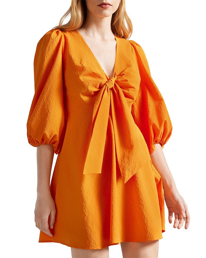 Ted Baker Jozelyn Tie Front Mini Dress | Bloomingdale's