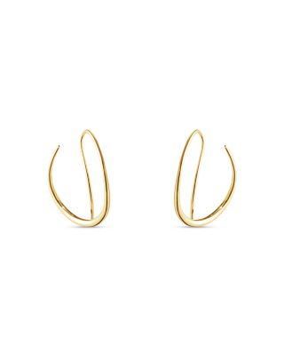 Georg Jensen - 18K Yellow Gold Offspring Threader  Earrings