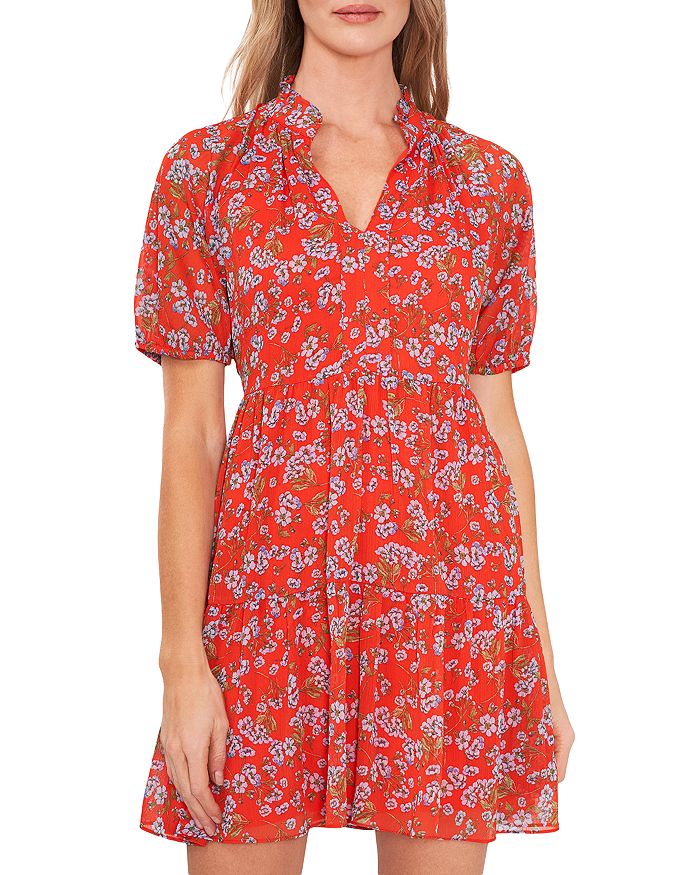 CeCe Plus Size Tiered Ruffle Neck Dress - Dresses & Skirts