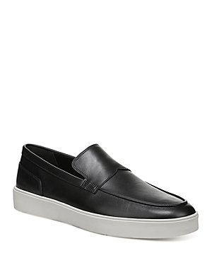 Vince Men's Toren Leather Slip-on Sneaker Loafers In Black