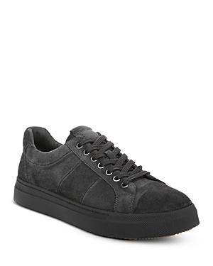 Vince Larsen Leather Oxford Sneakers In Graphite