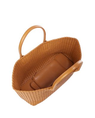 Cabat Medium Intrecciato Leather Tote Bag