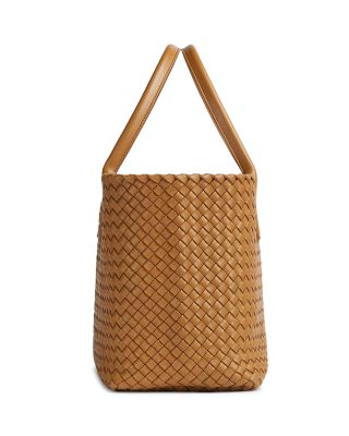 Cabat Medium Intrecciato Leather Tote Bag