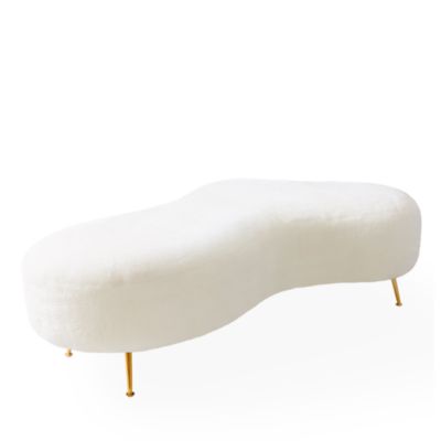Shearling Amorphic Cocktail Ottoman
