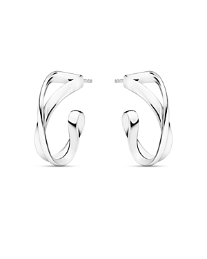 Shop Georg Jensen Sterling Silver Infinity Hoop Earrings
