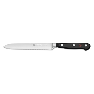 Wusthof Classic 5 Serrated Knife In Black