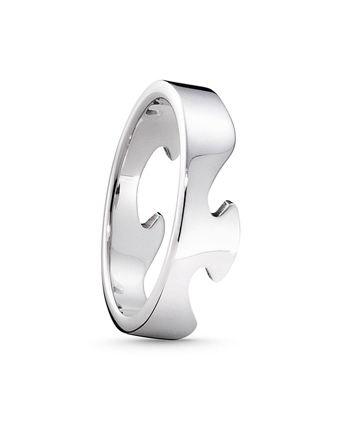 Georg Jensen Fusion End Rings In White