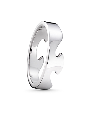 Georg Jensen 18kt White Gold Fusion End Ring In White