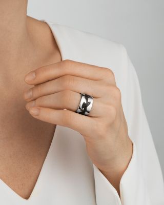 18K White Gold Fusion End Ring