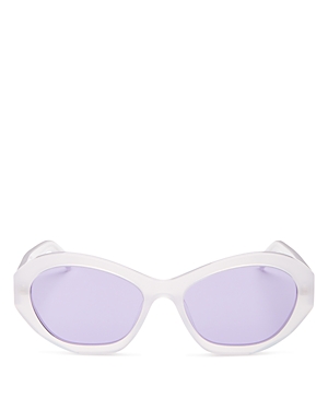 Givenchy Unisex Cat Eye Sunglasses, 57mm In White/purple