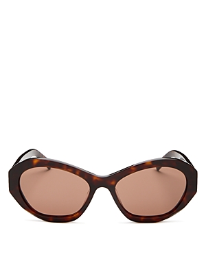 Givenchy Unisex Cat Eye Sunglasses, 57mm In Havana/brown