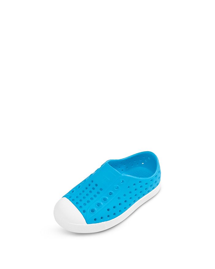 Native Unisex Jefferson Waterproof Slip On Sneakers - Baby, Walker, Toddler, Little Kid, Big Kid In Vivid Blue/shell White