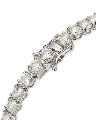  Certified Diamond Tennis Bracelet in 14K White Gold, 15.0 tcw 