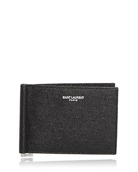 Saint Laurent - Money Clip Leather Bifold Wallet