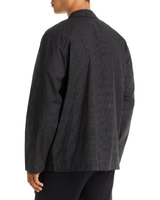 Cotton Check Button Down Pajama Shirt