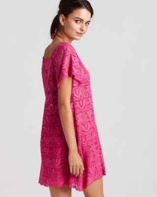 Nanette Lepore Crochet Short Dress Cover-Up | Bloomingdale's Women