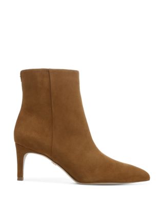 brown heeled booties