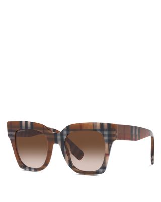 Burberry - Check Square Sunglasses, 47mm