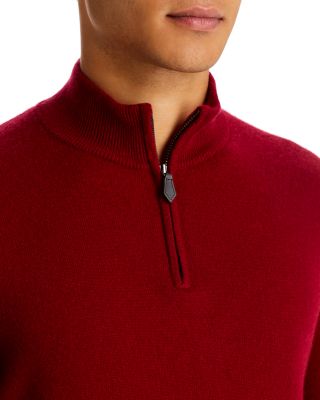 Berry Cashmere Quarter-Zip Sweater - Exclusive