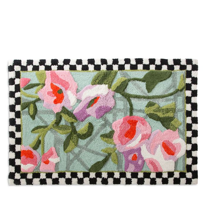 Mackenzie-Childs - Chelsea Garden Bath Rug, 21" x 34"