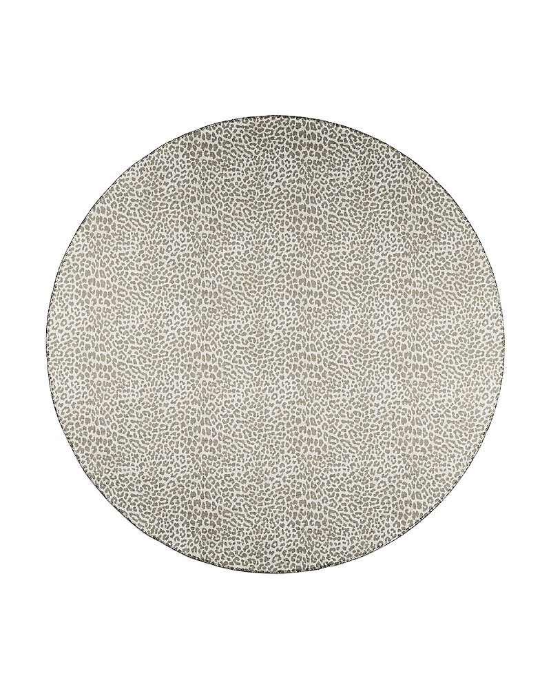 Dalyn Rug Company Rug Company Mali Ml2 Round Area Rug, 4' X 4' In Tan/ Beige