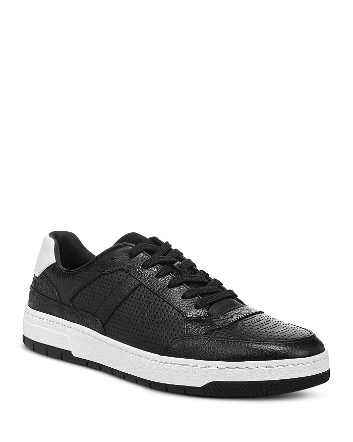 Vince perforated leather sneakers top