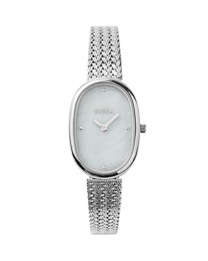 Breda Jane Tethered Watch, 23mm In White/silver