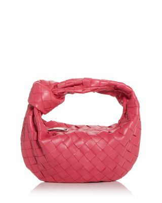 Bottega Veneta Mini Jodie Bag In Cranberry/silver