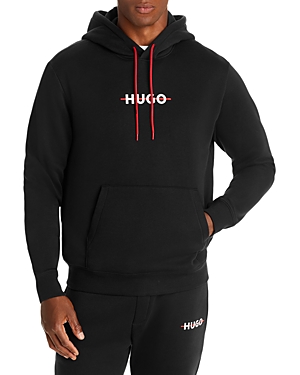 Hugo Daffleck Regular Fit Graphic Logo Hoodie