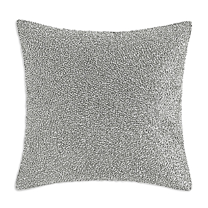 Hudson Park Collection Palmetto Cotton Silk Decorative Pillow, 18 X 18 - 100% Exclusive In Silver