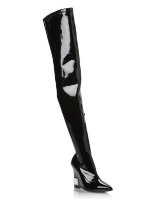 Moschino over the knee boots online