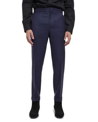 The Kooples - Slim Fit Wooly Fil A Fil Suit Pants