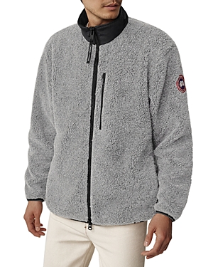 Shop Canada Goose Kelowna Fleece Jacket In Iron Gray