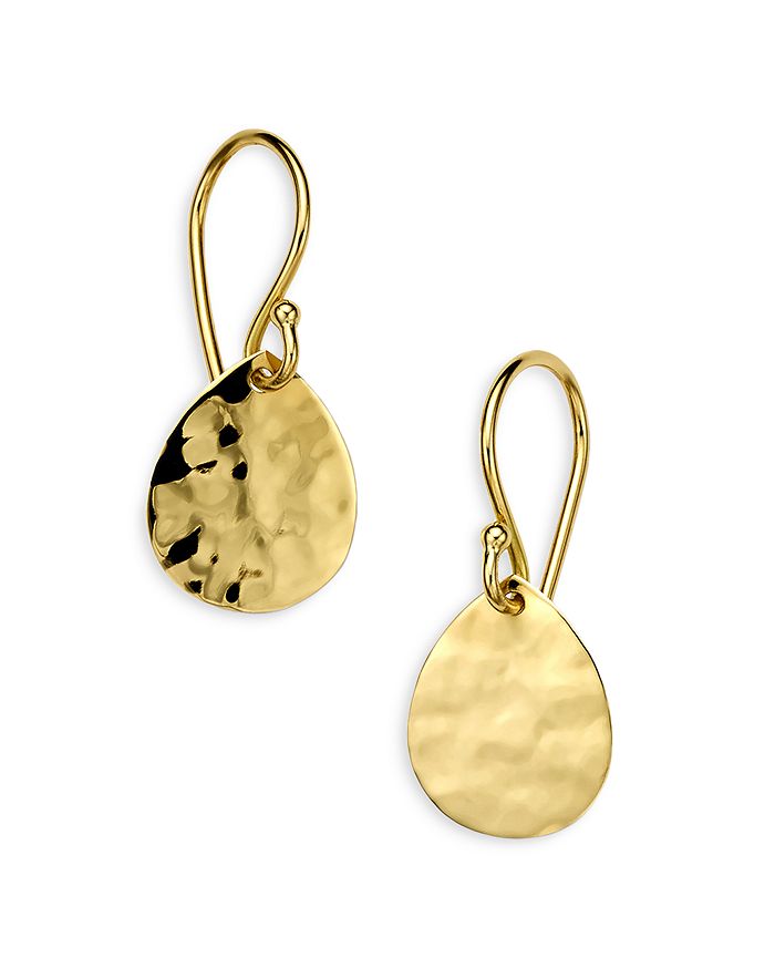 IPPOLITA 18K Yellow Gold Classico Crinkle Drop Earrings