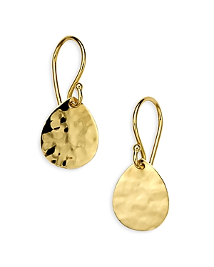 Shop Ippolita 18k Yellow Gold Classico Crinkle Drop Earrings