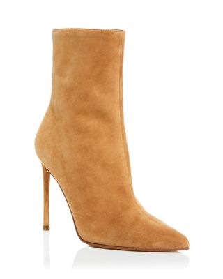 tan booties high heel