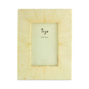 Tizo Natural White Gold Ray Design Frame, 5 X 7 In White/gold