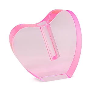 Tizo Crystal Pink Heart Shape Vase, Small