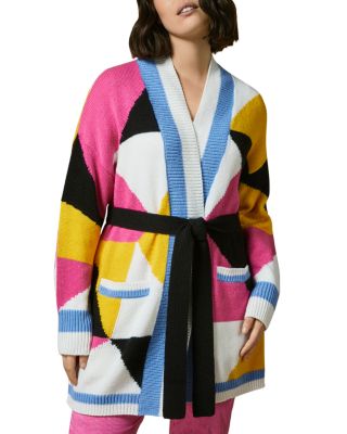 Cardigan Long Marina Rinaldi Vert Clair - Taille L/XL, Manches Longues, Très Bon état