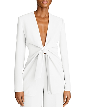 HALSTON JEMMA TIE FRONT BLAZER