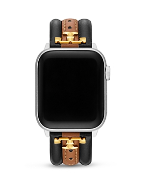 Tory Burch The Kira Luggage Leather Strap For Apple Watch 38mm/40mm/41mm In  Brown