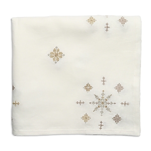 Kim Seybert Fez Tablecloth In White/gold