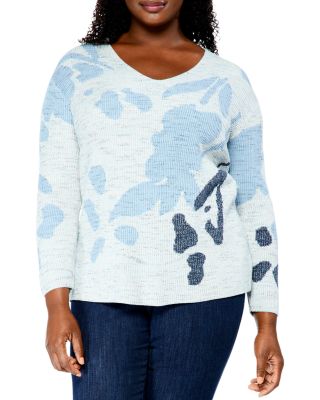 NIC+ZOE Women's Mock Neck Sweater With Stud Detail – Long Sleeve Pullover, 25 Inches Long - View #8
